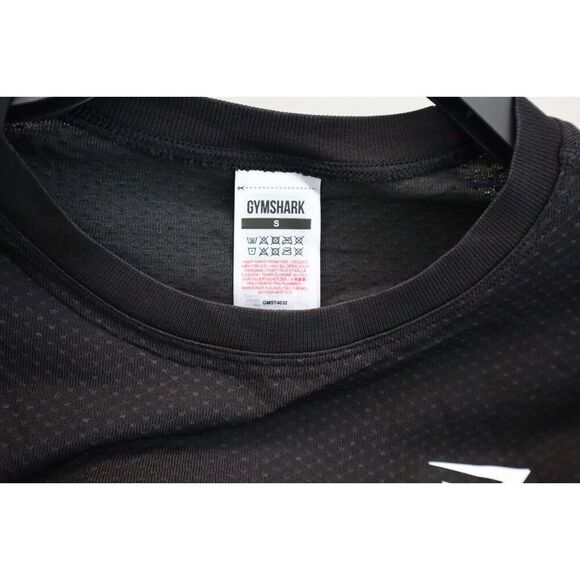 Gymshark GMST4032 Men's Sz Small Black S/S Nylon Blend Arrival T-Shirt - Picture 3 of 6